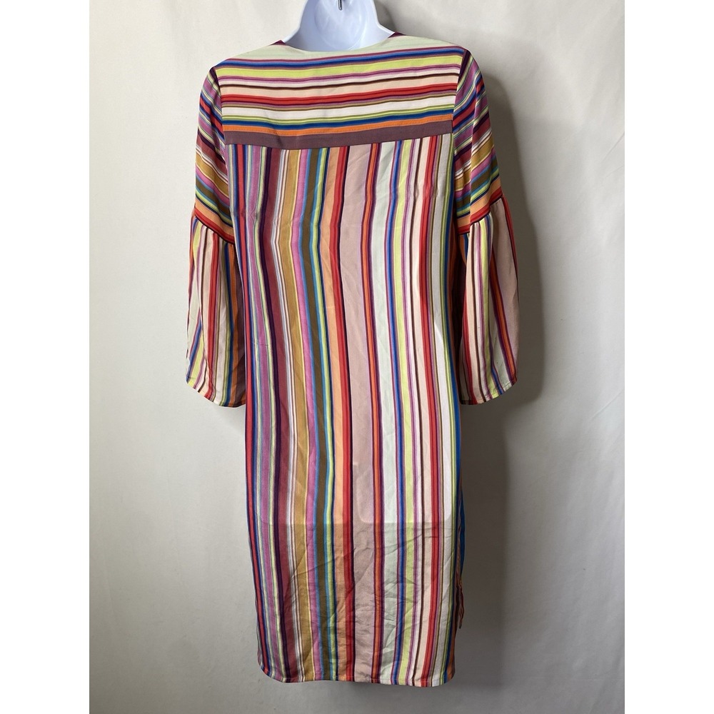 Tanvi  Kedia Womens 100% Silk Dress Size 4 Wedding Guest Coastal Rich Mom Scandi - Picture 3 of 8